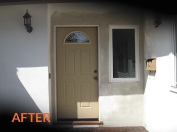 After - Front Door Stucco Repair Jacksonville FL